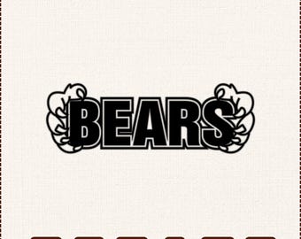 Bears Claws SVG, Chicago Football Fan Apparel (Digital Download)
