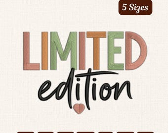 Limited Edition Embroidery Design – Text Embroidery File (5 Sizes)