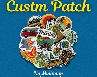 Patch thermocollant brodé personnalisé, logo personnalisé