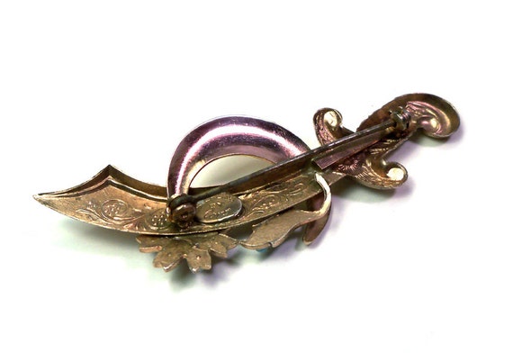 China Antique Collection Brass Dagger Scimitar Pendant Accessories