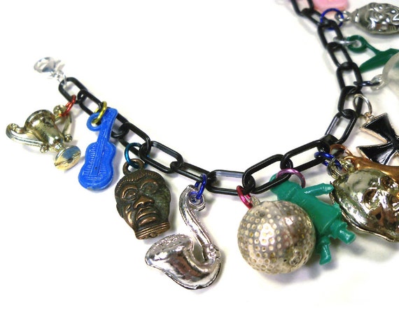 Vintage 1960s Bubble Gum Machine Charm Bracelet S… - image 3