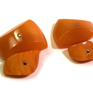 Jahrgang großen russischen Baltic Amber Cufflinks