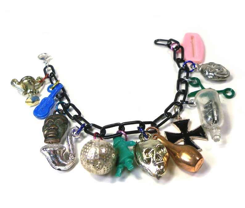 Vintage 1960s Bubble Gum Machine Charm Bracelet Super Kitschy OOAK Etsy