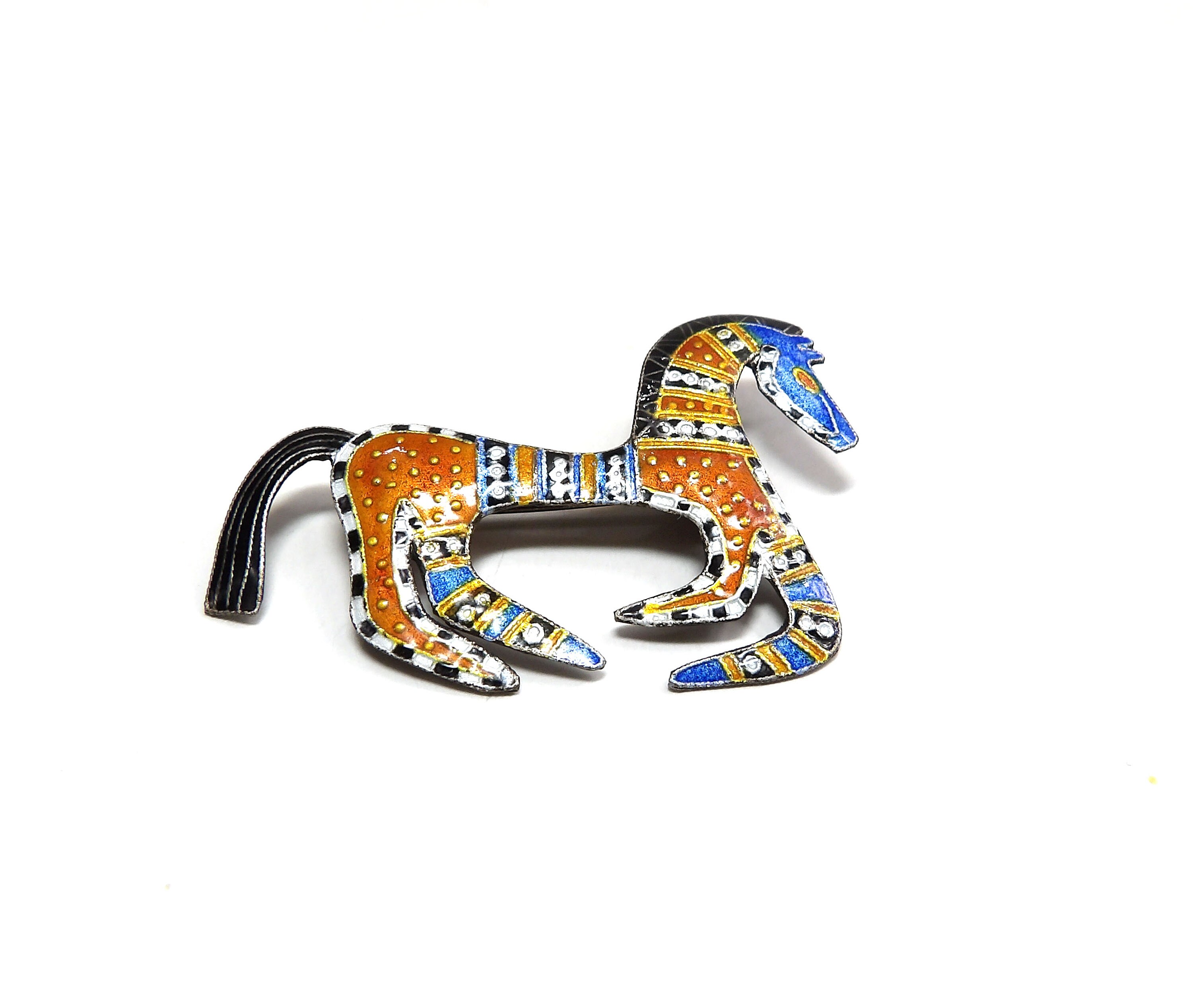 1940〜50年代 ヴィンテージ ベークライト アニマル ホース 馬 ブローチ