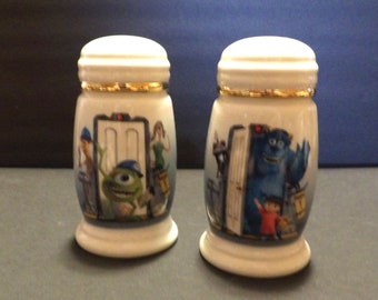 Lenox Disney Showcase Collection MONSTERS Inc. Salt & Pepper Shaker Set