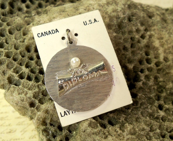 Vintage solid Sterling Silver School Diploma with… - image 2