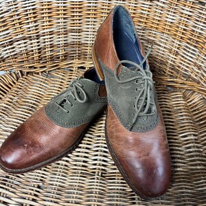 Cole Haan Men\'s Brown Suede Leather Oxford Saddle Shoes, Size 9.5 Cole haan mens saddle - Gem main image 3