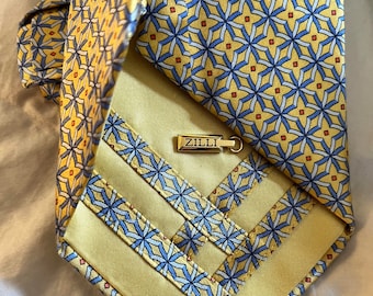 Zilli Tie and Pocket Square Hand Made Italian