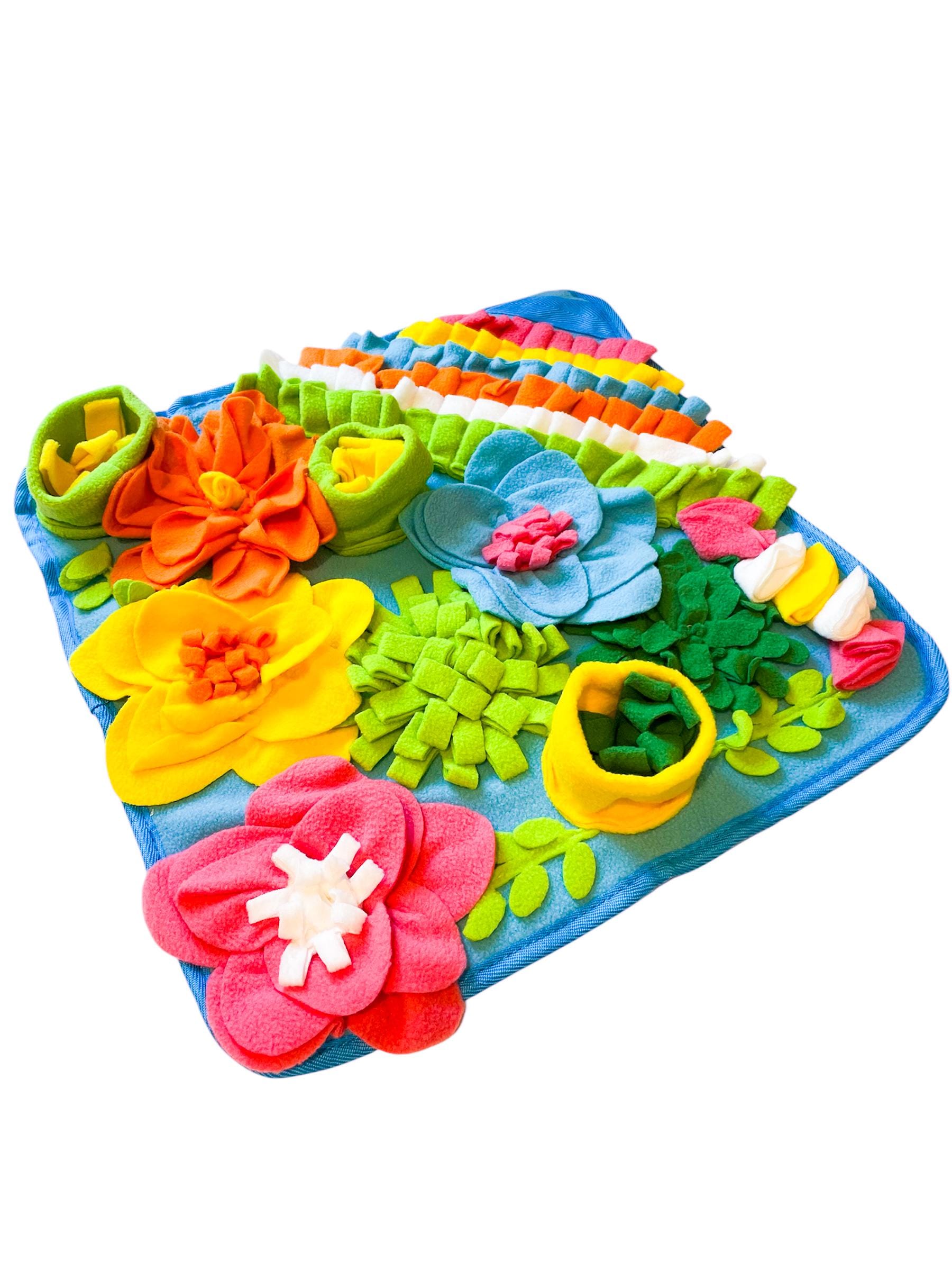 Colourful Flower Snuffle Mat For Dogs - Interactive Slow Feeder & Enrichment Toy
