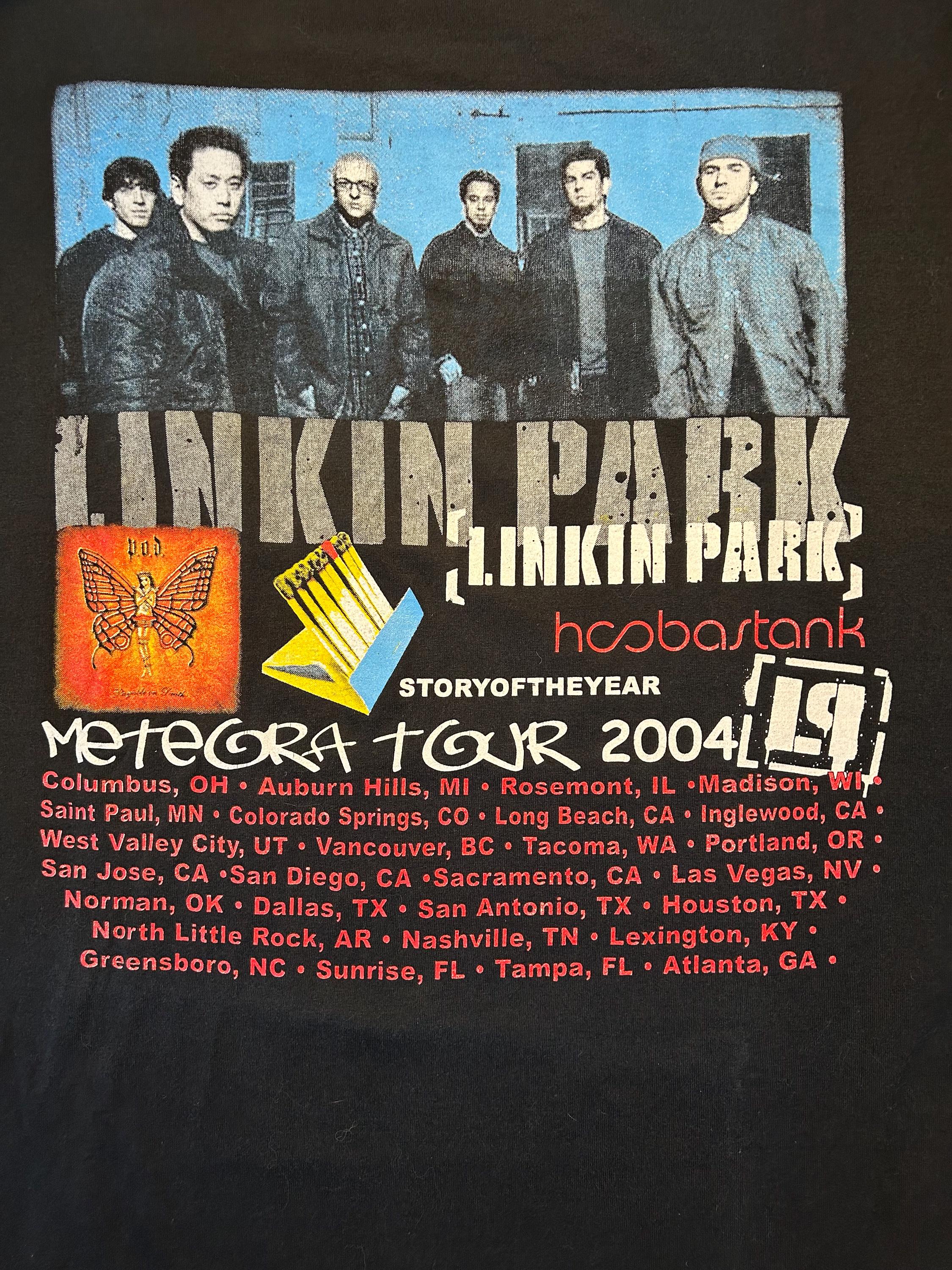 LINKIN PARK METEORA 2004ツアーTシャツ　ヴィンテージ RARE Linkin Park Meteora Tour 2004 Shirt - L - Etsy