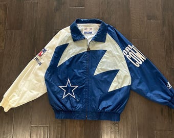 Dallas Cowboys Vintage 90s Starter Hooded Jacket - Rare Star Logo