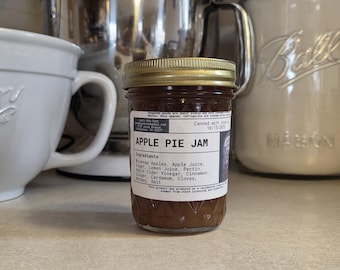 Mermelada de manzana / Mermelada de manzana especiada en lotes pequeños (media pinta)