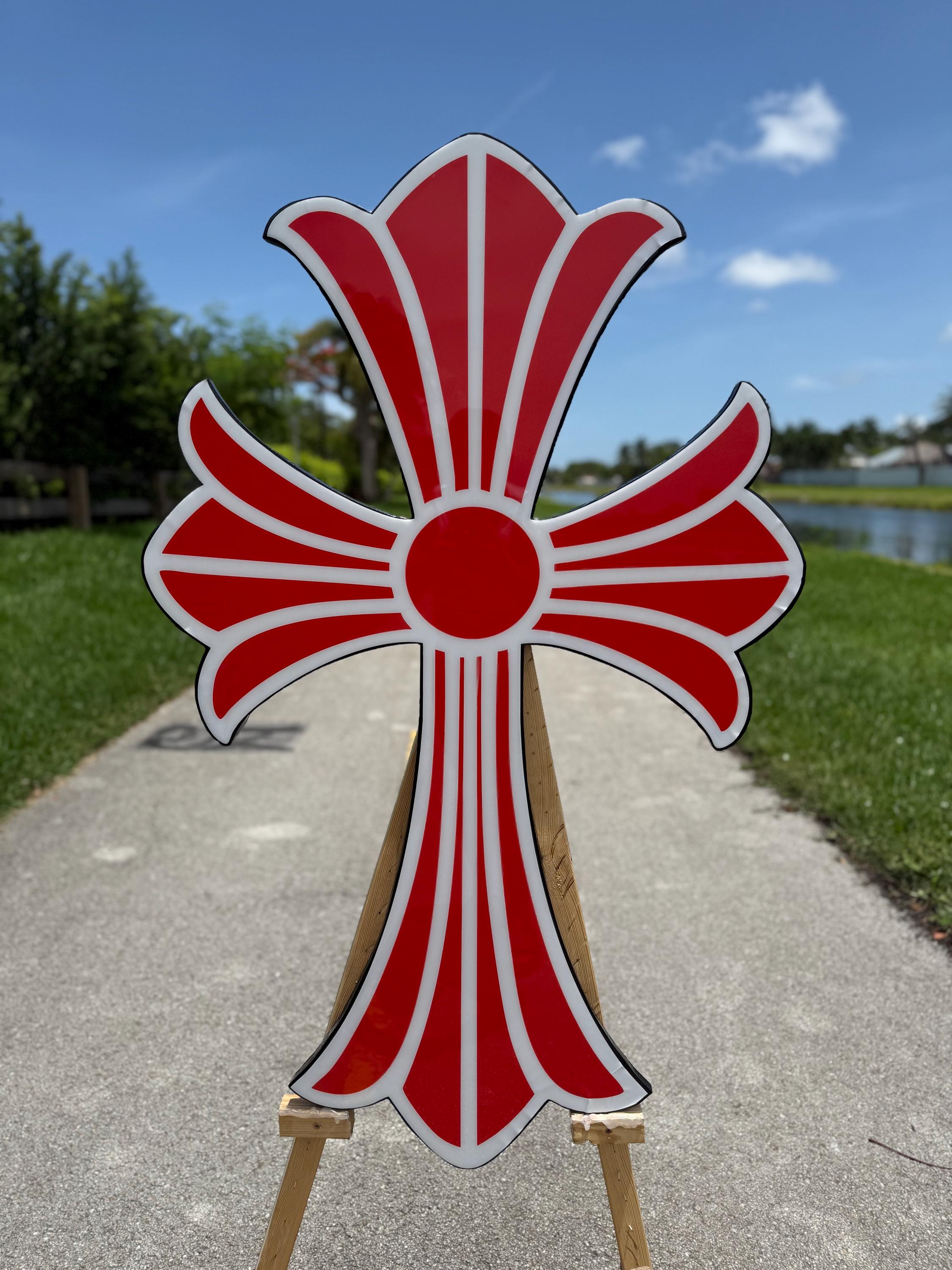 Chrome of Hearts Epoxy Wood Art - Etsy