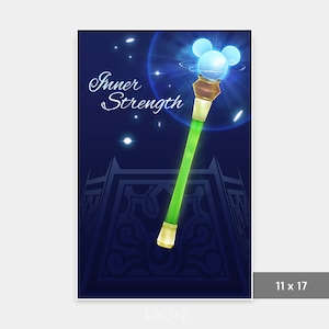 Custom Fan Art Print Kingdom Hearts Inner Strength [11x17]