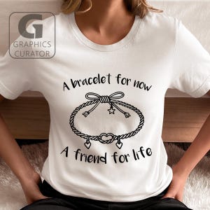 Vriendschapsarmband voor het leven SVG, digitale laserprint png, schattige beste vriend vector clipart afdrukbare pdf print downloaden Cricut sublimatie