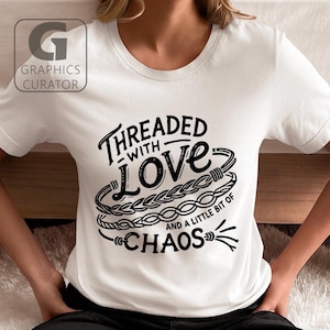 Friendship Bracelet Threaded with Love SVG, Digital Laser Print PNG, Bracelet Vector Clipart Printable PDF Print Download Cricut Sublimation