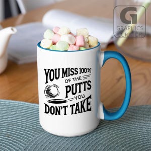 Golf Miss Putts You Don't Take SVG, golfliefhebber digitale snede, grappig golfcitaat PNG, Cricut sublimatieontwerp, golfen Vector Clipart DXF Pdf