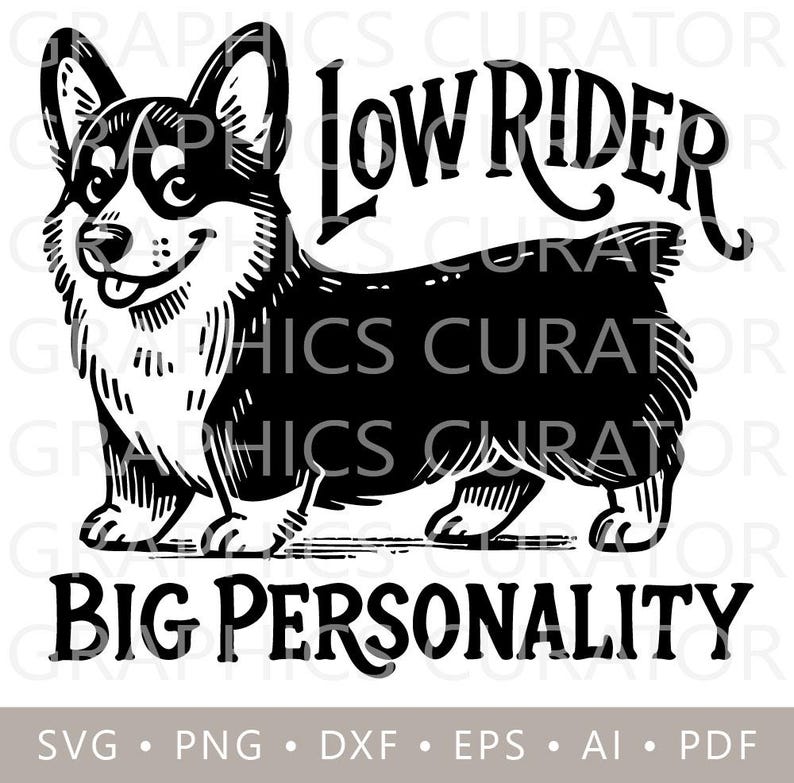 Corgi Rider Corgi Low Rider SVG, Adorable Corgi Print PNG, Digital Download Cricut ...