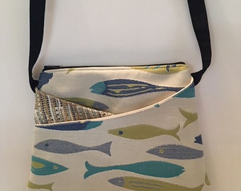 Clearance Fish Handbag Purse Crossbody Bag Artsy Scandinavian Nautical Crossbody Festival Bag Modern