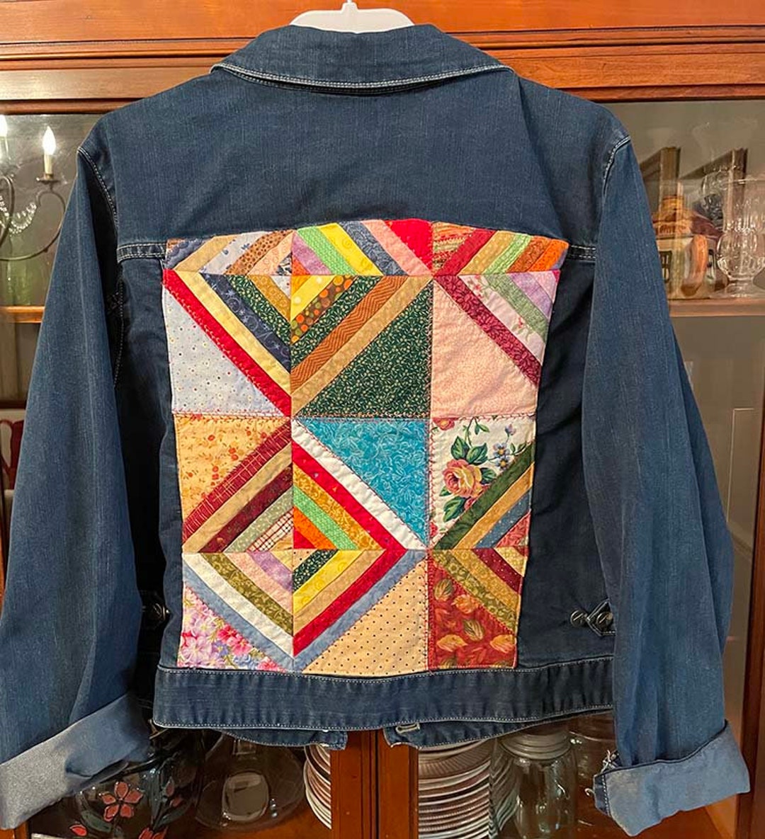 Denim Jacket / Jean Jacket / Embellished Jacket / Quilted - Etsy