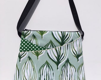 Clearance Modern Botanical Cross body Bag Handbag Purse Crossbody Bag Artsy Gift Whimsical Crossbody Gift for Her