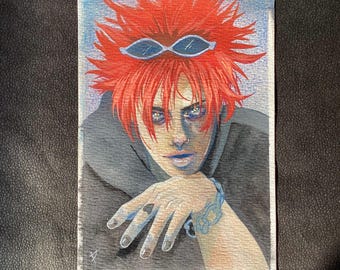 Estampe aquarelle originale. Portrait de Yungblud.