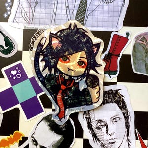 Gerard Way Cat Holographic Sticker