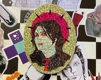 Autocollant holographique Saint Gerard Way
