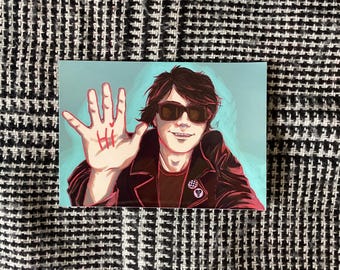 Autocollant Gerard Way souriant