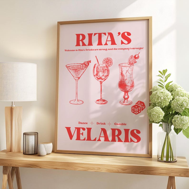 Rita's Bar Velaris Print, ACOTAR Fan Art (Digital Download) image 3