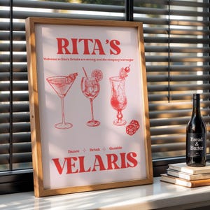 Rita's Bar Velaris Print, ACOTAR Fan Art (Digital Download) image 4