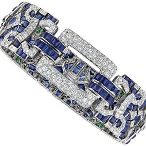 Multi Shape CZ Stone Tennis Bracelet For Women, 925 Silver Sapphire Gemstone Bracelet, Unique Party Wear Bracelet, Wedding Bridal Bracelet