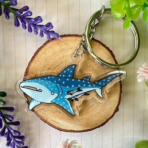 Whale Shark Keychain- SillySynapsida Original Art