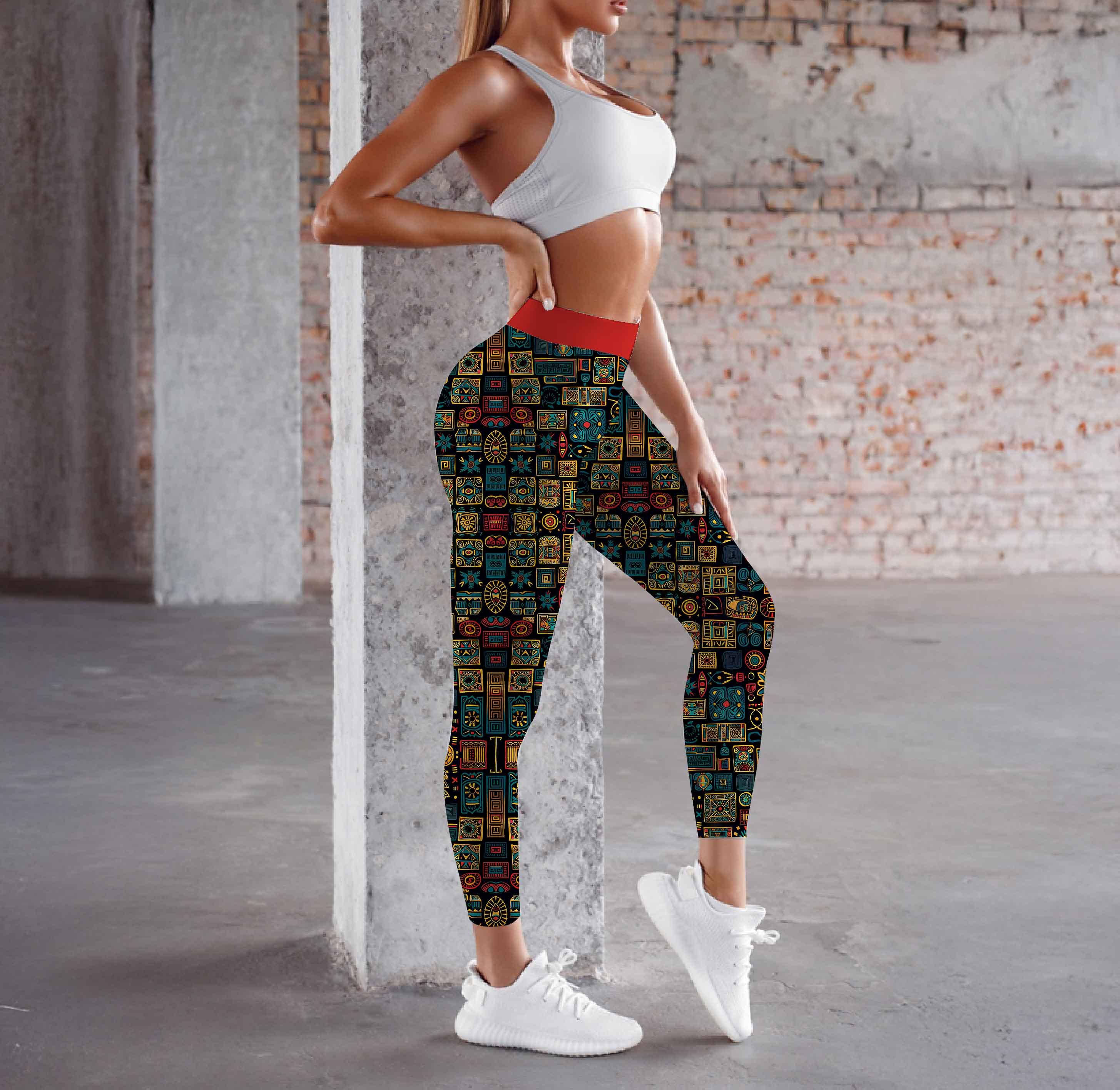 Patrón Geométrico Tribal Sin Costuras (300 DPI) para Arte de Pared, Camisetas, Cojines y Leggings