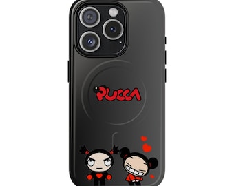 Pucca Anime Phone Case | MagSafe Compatible, Shockproof Design | Cute Cartoon Art, Durable Protection | Gift for Kawaii Lovers & Anime Fans