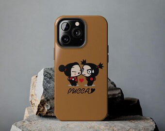 Pucca Cartoon Anime Phone Case - Kawaii Shockproof Cover for iPhone 16, Samsung | Cute Durable Gift for Anime Lovers, Teens, Back to School