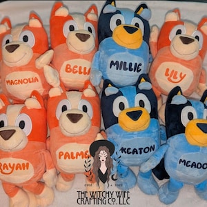 Gepersonaliseerde Bluey- en bingoknuffels