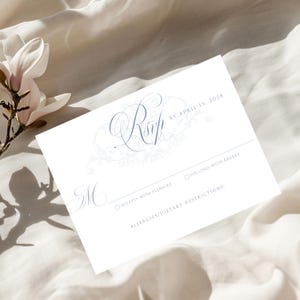 Modèle de carte de mariage élégant RSVP, réponse de mariage modifiable sur toile, conception de papeterie de mariage, téléchargement minimal de RSVP de mariage