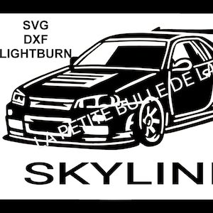 Fichier découpe - Voiture Skyline