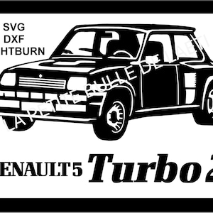 Fichier découpe - Voiture de collection Renault 5 Turbo 2