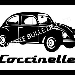 Fichier découpe - Voiture de collection Cox Coccinelle