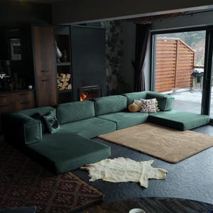 Washable teddy couch styled in bright natural light, highlighting practical care and everyday family-friendly comfort.