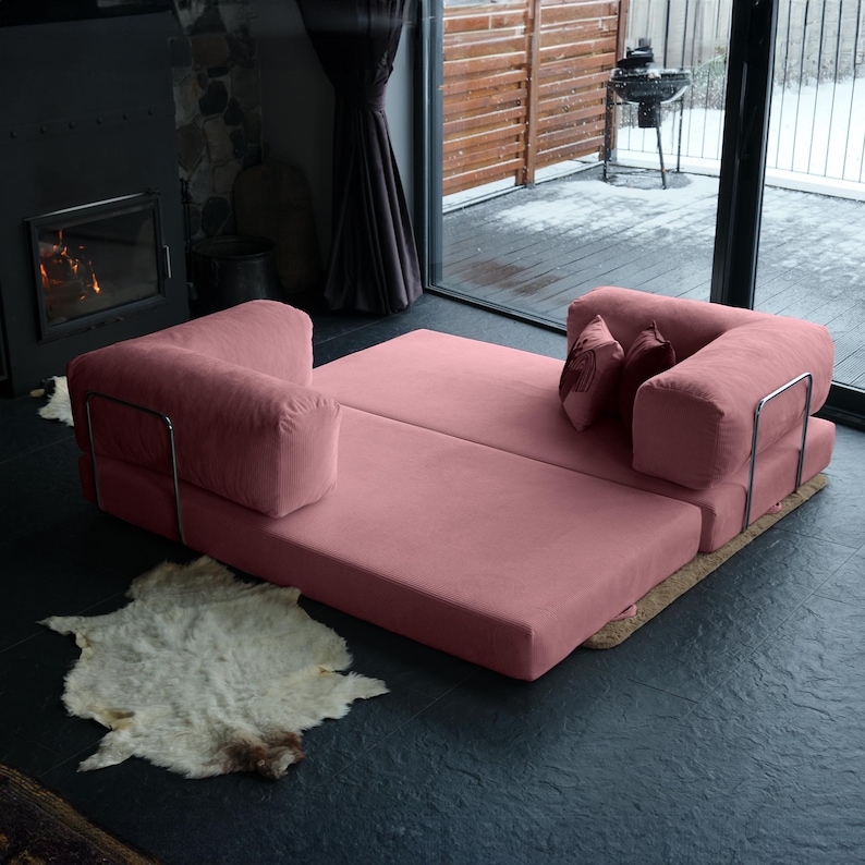 Stylish teddy modular sofa bed with comfortable teddy cushions and flexible design. This teddy sleeper sofa delivers both function and cozy aesthetics, enhancing any living space with soft textures and modern comfort.