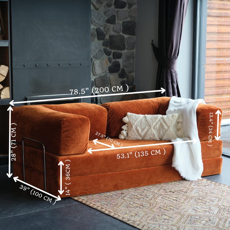 This corduroy teddy sofabed brings back floor living traditions with plush, customizable comfort — perfect for families, creatives, or mindful spaces.