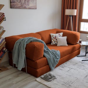 Washable Teddy Floor Sofa, Modular Velvet Teddy Sofa, Comfortable Teddy Sofa, Sectional Teddy Soft Corner