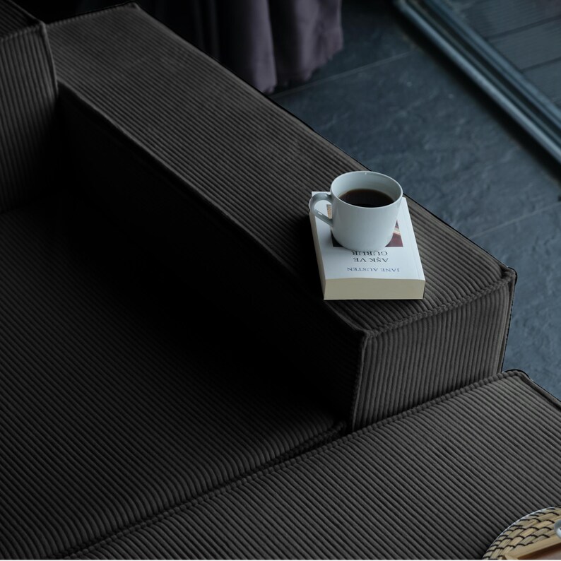 A comfy teddy sofa couch that’s as practical as it is stylish. Its washable covers and floor-level design make it ideal for modern homes with a love for soft textures.