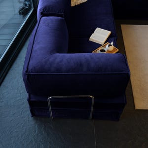 This teddy-inspired modular sofa bed features washable fabric and a floor sofa bed design, ideal for cozy living room setups.