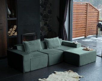 Sectional Floor Sofa, Comfortable Floor Couch, Modular Sofa, Livingroom Furniture