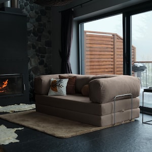 Modular teddy corner sofa arranged in a bright space, blending plush comfort and corduroy elegance for everyday use.