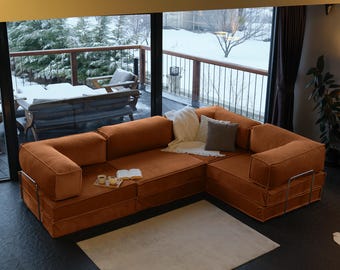 Handmade Teddy Floor Couch, MinimalistTeddy Sofa Set, Washable Teddy Floor Sofa Bed